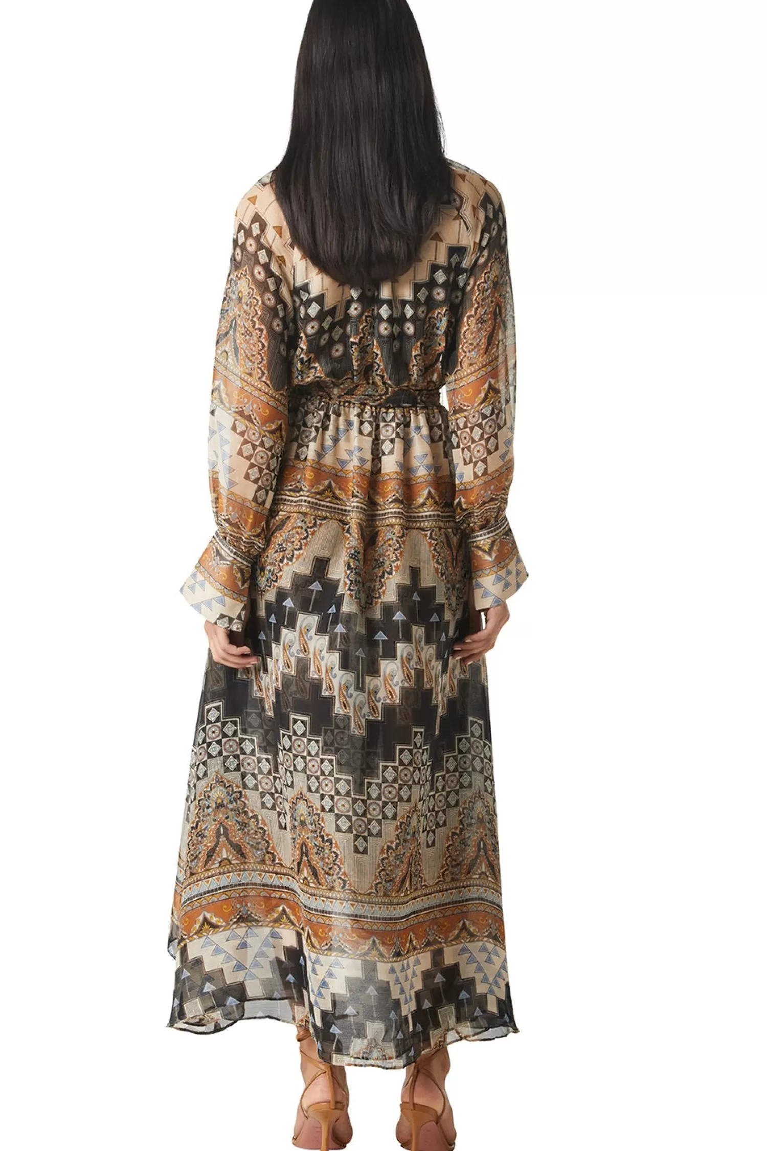 Clearance PALOMA DRESS Maxi | Long-Sleeve